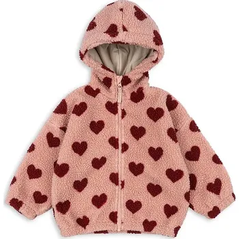 Dětská bunda Konges Sløjd JODY TEDDY HOODIE GRS KS104068.9BYA růžová 30X, vel. 80
