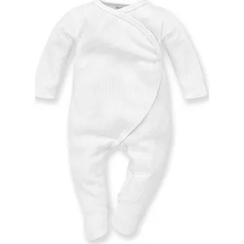 Kojenecký overall PINOKIO Overal vroubkovaný rozepínací dlouhý rukáv Lovely Day uni bílá vel. 62