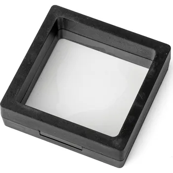 Rám na obraz 3D Rámeček na mince a šperky černý 7x7x2 cm