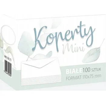 Obálka Bílé mini obálky 110x75 mm (100 ks) Pol-Mak