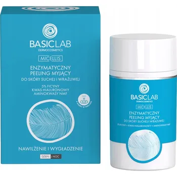 Pleťový peeling BasicLab Enzymatický Peeling na Obličej pro Suchou a Citlivou Pleť 35 g