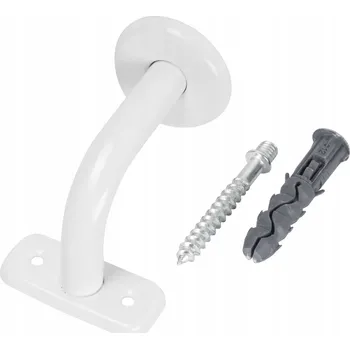 Zábradlí DRŽÁK MADLA ZÁBRADLÍ SCHODIŠTĚ UPEVNĚNÍ BÍLÝ