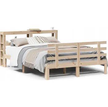 Postel Rám postele s čelem 120 x 190 cm masivní borovice