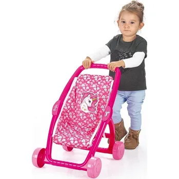 Kočárek pro panenku Dětský kočárek, jednorožec