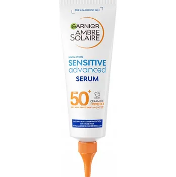 Přípravek na opalování GARNIER Ambre Solaire Sensitive Sérum na opalování na obličej a tělo SPF50+ 125 ml