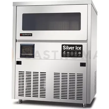 Barová židle Výrobník ledu ILUMINATOR-100A 100 kg/24 h, kapacita 30 kg | BARMATIC, Silver Ice