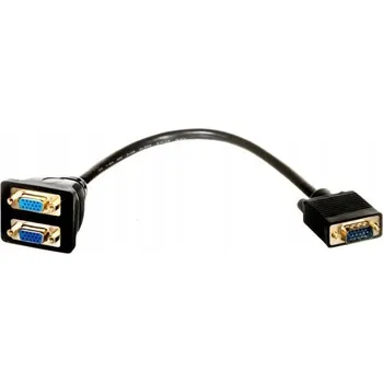 Goobay 1x SVGA / 2x SVGA Rozbočovač (Splitter) - Černý