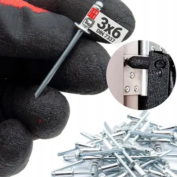 Nýt Trhací nýty 3 x 6 mm hliníkovo-ocelové stříbrné pozink nýt DIN 7337 1kg