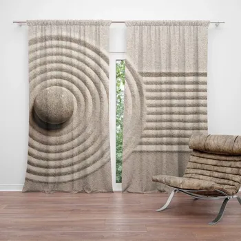 Závěs Sablio Závěs Otisk v písku: 2ks 140x250cm