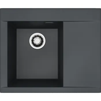 Granitový dřez Alveus PURE-G 50 L černý A90 + QC sifon_algranit + 5 % sleva v košíku s kódem SLEVA5