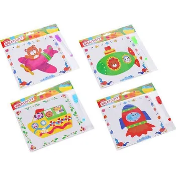 Magnetická kreslící tabulka Wiky Kreativní set 2v1 - puzzle, tabule