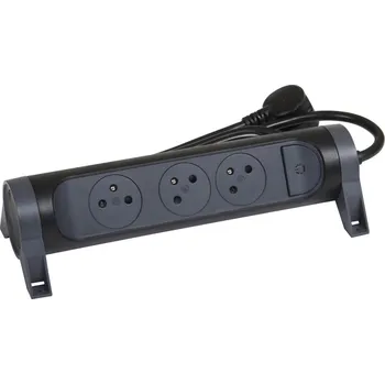 Prodlužovací kabel LEG PŘÍVOD 49445 PRODLUŽ. 3X2P+T OTOČ. 1,5M ČERNÁ