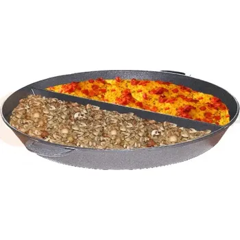 Servírovací stolek Velká hliníková pánev 800 mm se 2 přepážkami | NEUMARKER, 00-00526