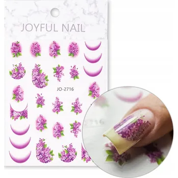 Samolepky na nehty, samolepicí, květiny JO-2716