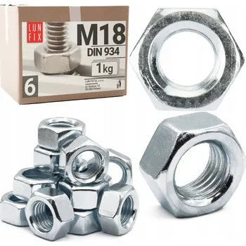 Matice Matice M18 kl. 6 pozink DIN 934 1 kg - cca 22 ks