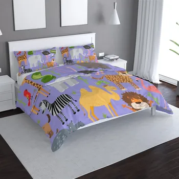 Povlečení SABLIO Dětské ložní povlečení Animované safari Varianta: 50x60/150x200cm