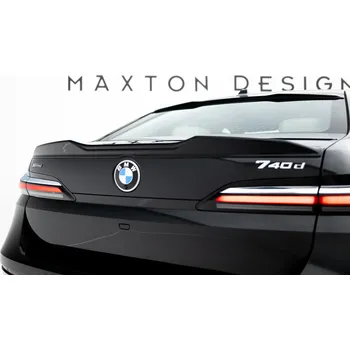 Tuning Maxton Design prodloužení spoileru 3d pro BMW řada 7 G70 M760e, G70 M-Pack, černý lesklý plast ABS