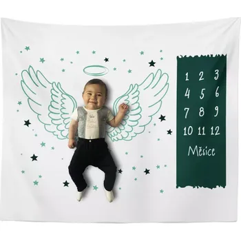 deka Sablio Milníková deka Křídla a svatozář: 100x100 cm