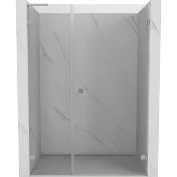 Mexen Lunar-B, L Otočné pravé sprchové dveře 135 cm, 8mm čiré sklo, ocelový profil, 832SL-135-050-97-00-P