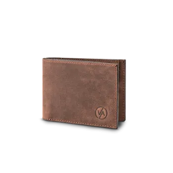 Vasky Tony Brown - kožená peněženka hnědá - Dárek pro ženu i muže | česká výroba ze Zlína One size EU