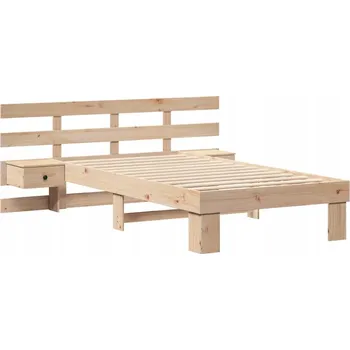 Postel Rámeček postele Hnědý 100 x 200 cm Masivní borovicové dřevo