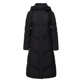 Dámský Kabát GUESS GLORIA QUILTED LONG PUFFER W5BLBQW0712-JBLK – Černá XS