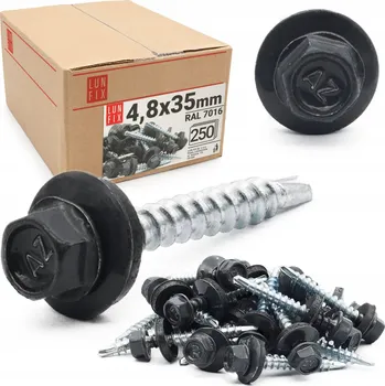 Vrut Farmářské vruty 4,8x35, farmářské vruty RAL7016 250 Ks.