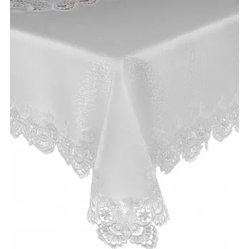 ubrus DEKORATIVNÍ UBRUS na stůl 70x150 Krajka Guipure vzor 088_Bílá