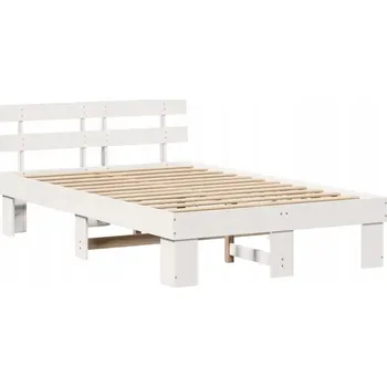 Postel Dřevěná manželská postel VidaXL 120x190 cm, borovice