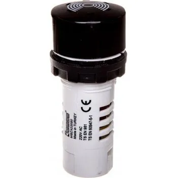 vypínač Monoblokový bzučák 230V AC 90dB černý T0-MBZX220S