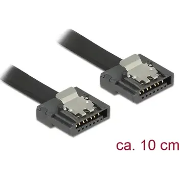 Kabel do PC Delock kabel SATA FLEXI 6 Gb/s 0.1 m černá (83838-D)