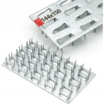Tesařské kování Kolíková deska 144 x 150 tesařská ocelová montážní spojka 1 Ks.
