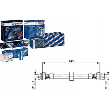 Brzdová hadice Bosch 1 987 476 697 Brzdová hadice