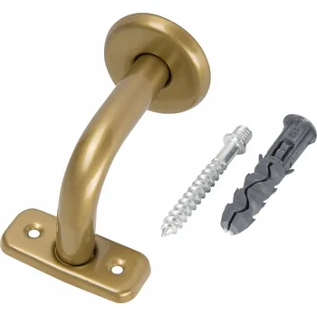 DRŽÁK MADLA ZÁBRADLÍ SCHODIŠTĚ UPEVNĚNÍ ZLATÝ