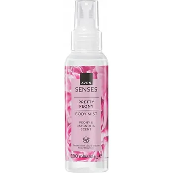 Tělový sprej Avon Tělová mlha Pretty Peony Senses 100 ml pivoňka a magnolie