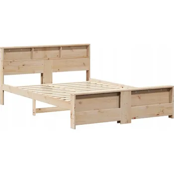 Postel Rámeček postele Hnědý 150 x 200 cm Materiál na bázi dřeva