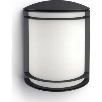 Venkovní osvětlení Venkovní nástěnné svítidlo Philips černé, integrovaný LED zdroj 6 W