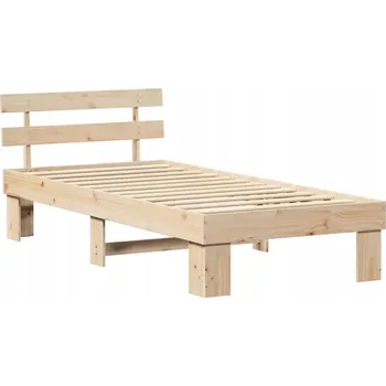 Postel Jednolůžková dřevěná postel VidaXL 100x200 cm, bílá