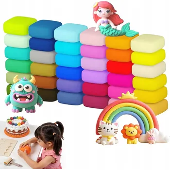 Modelovací hmota SAMOTVRDNOUCÍ HLÍNA PRO DĚTI MODELOVACÍ PLASTELÍNA FORMIČKY PŘÍSLUŠENSTVÍ 50