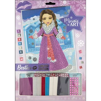 Dětské zboží Kreativní set mozaika podle čísel A4 2