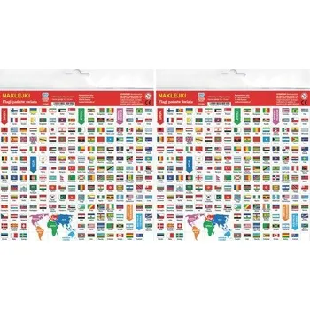 Obraz Samolepky Vlajky států světa 2 kusy