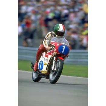 Puzzle PUZZLE Giacomo Agostini moto GP Motorka + JMÉNO Krabička 120 dílků