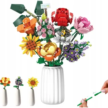 ostatní stavebnice STAVEBNICE KVĚTINY 779 DÍLKŮ KREATIVNÍ SADA V KRABIČCE DÁREK