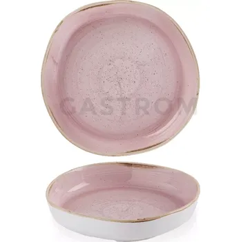 Talíř Organický talíř s vysokým okrajem, 230 mm | CHURCHILL, Stonecast Petal Pink