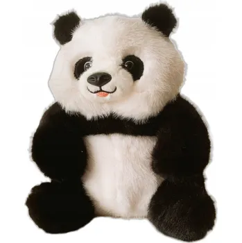 plyšák Plyšová Černobílá Panda s mašličkou Zvířátko Plyšák Valentýn 35 cm