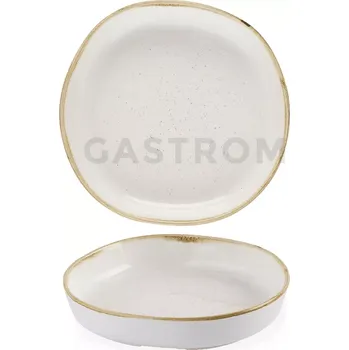 Talíř Organický talíř s vysokým okrajem, 230 mm | CHURCHILL, Stonecast Barley White