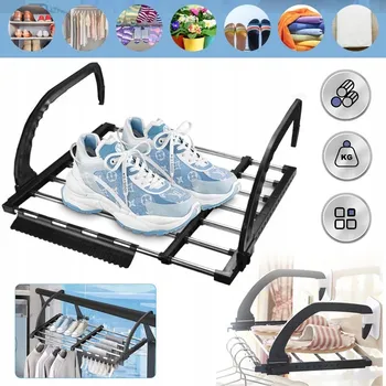 Sušák na prádlo SKLÁDACÍ BALKÓNOVÝ SUŠÁK, SUŠÁK NA PRÁDLO, VYSOUVACÍ SUŠÁK NA BOTY