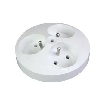 Elektrická zásuvka Elektrická zásuvka Timex-Elektro 3 zásuvky s uzemněním, bílá