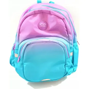 Školní batoh s více komorami CoolPack, odstíny šedé a stříbrné, odstíny žluté a zlaté