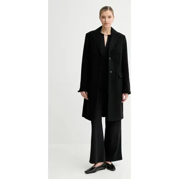 Dámský kabát Kabát s vlnou Calvin Klein LV044D558G černá 99X, vel. M